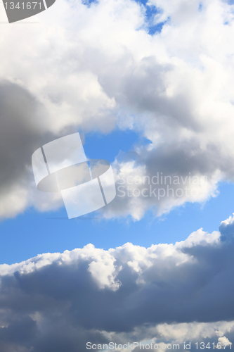 Image of sky background with clouds