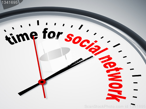 Image of time for social network