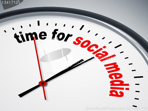 Image of time for social media