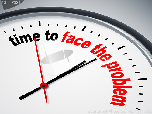 Image of time to face the problem