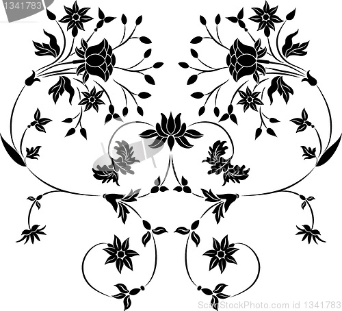 Image of Element for design, flower illustration