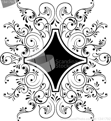 Image of Element for design, frame flower, vector