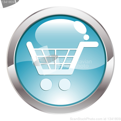 Image of Gloss Button with Shopping cart