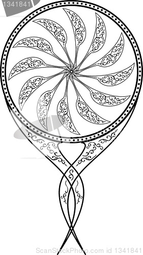 Image of Mirror, vector illustration