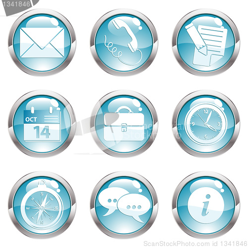 Image of Set Business Gloss Button