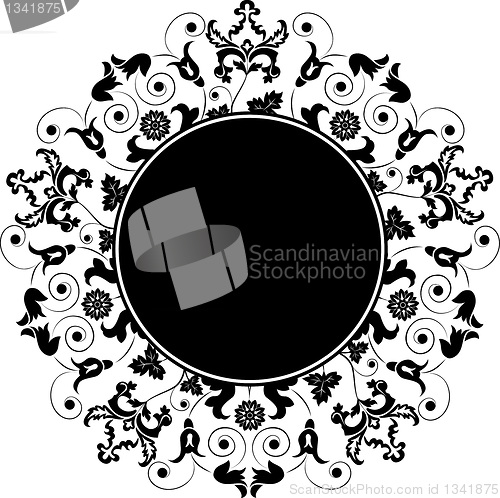 Image of Floral frame, element for design, vector