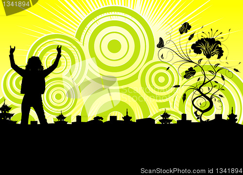 Image of Silhouette woman