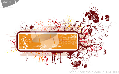Image of Abstract floral frame