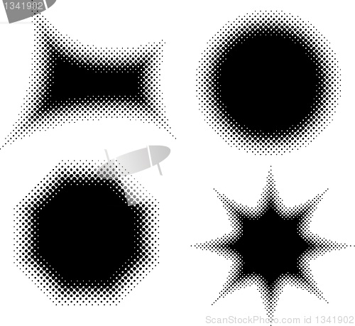 Image of Abstract dotted element for design, vector