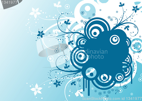 Image of Abstract floral background, vector