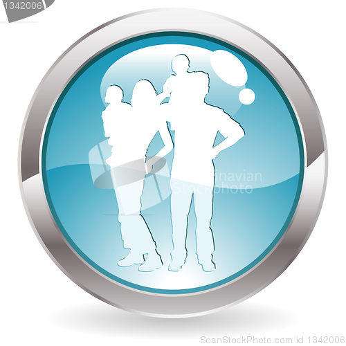 Image of Gloss Button with Family