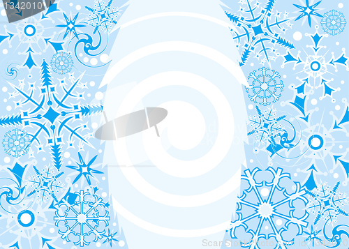 Image of Background Snowflake, vector illustration