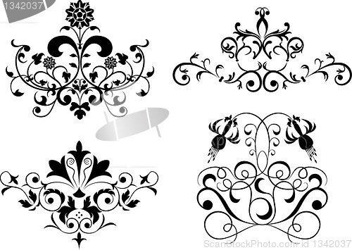 Image of Collect element for design, set flower, vector