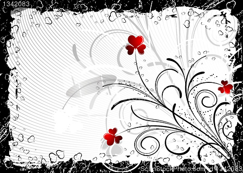 Image of Abstract valentines background, vector