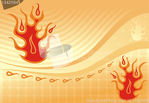 Image of Fiery background
