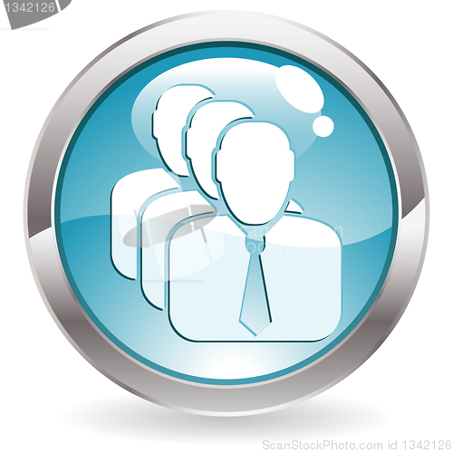 Image of Gloss Button with Man