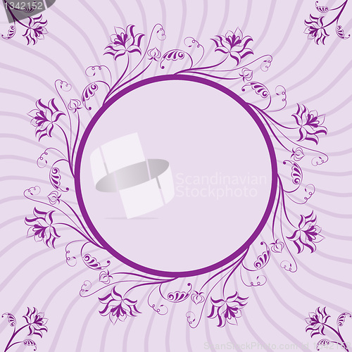 Image of Floral frame, element for design, vector