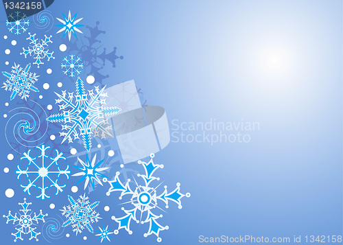 Image of Background Snowflake, vector illustration