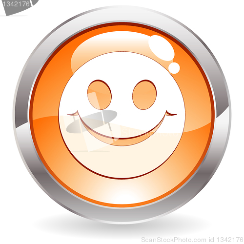 Image of Gloss Button with smile
