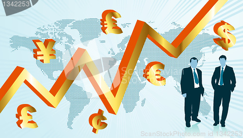 Image of Business world map