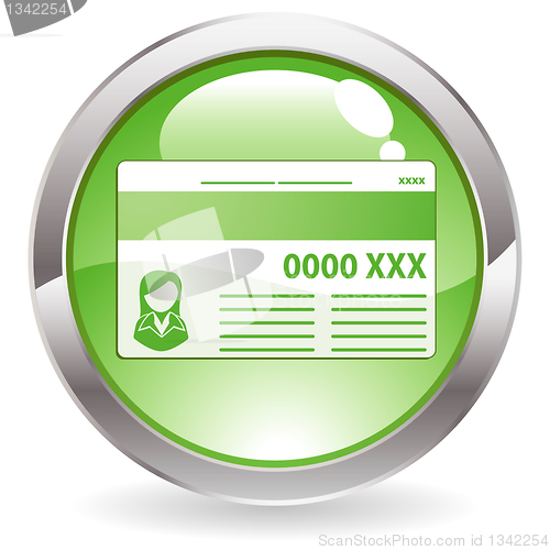 Image of Gloss Button with Credit Card