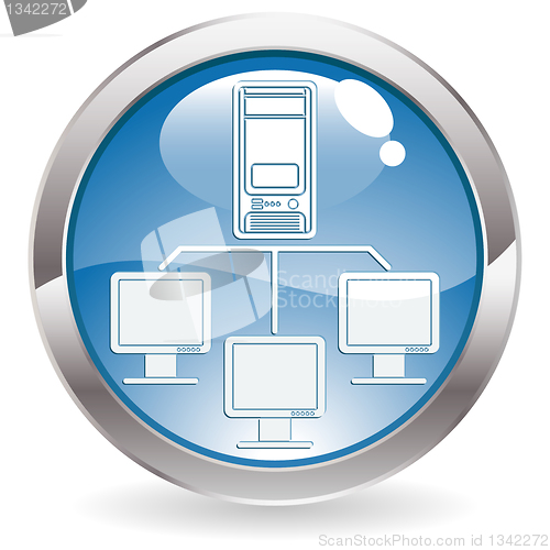 Image of Gloss Button with Network
