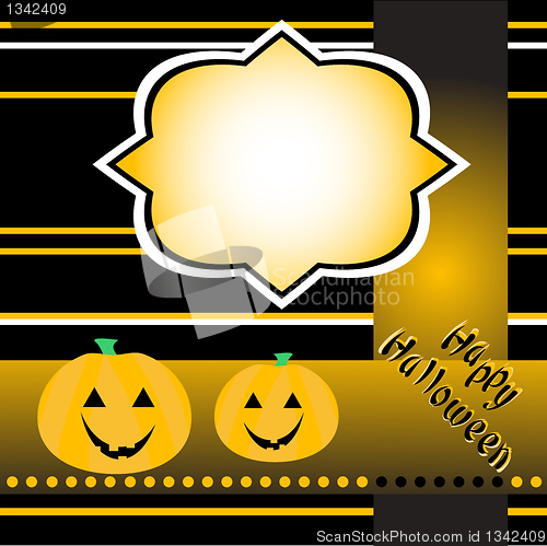 Image of halloween background with banner vector