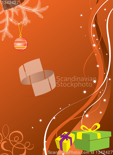 Image of Christmas background, vector