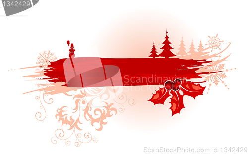 Image of Abstract christmas frame