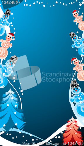 Image of Christmas background, vector