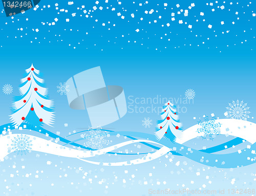 Image of Snowflake background, vector