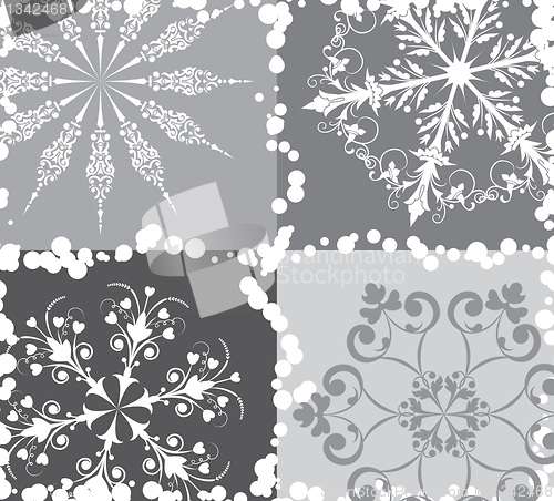 Image of Snowflake background, vector