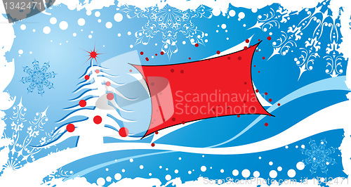 Image of Christmas grunge background, vector