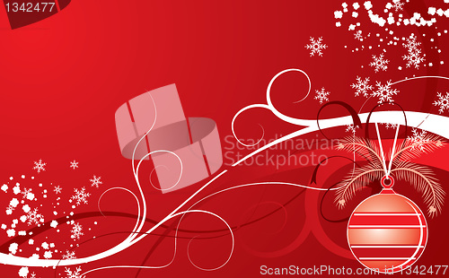 Image of Christmas background, vector