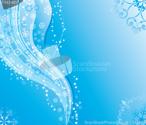 Image of Snowflake background, vector