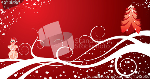 Image of Christmas background, vector