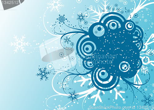 Image of Abstract winter background, vector