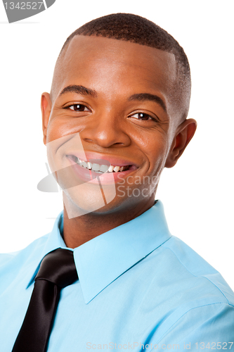 Image of Handsome happy young business man