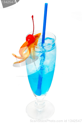 Image of blue long drink cocktail