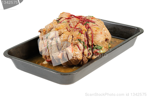 Image of Baked ham on a tray