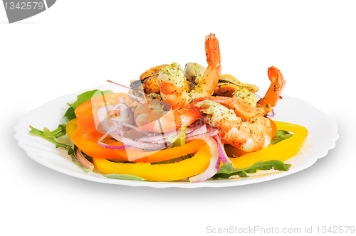 Image of Salad with shrimp and mussels