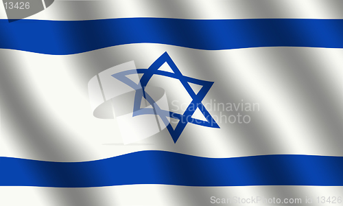 Image of Waving israeli flag