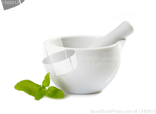 Image of white pestle