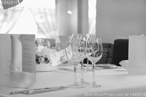 Image of restaurant table