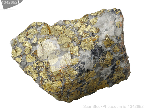 Image of Mineral collection: chalcopyrite.