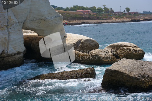 Image of The white chalk cliffs of Rosh ha-Hanikra