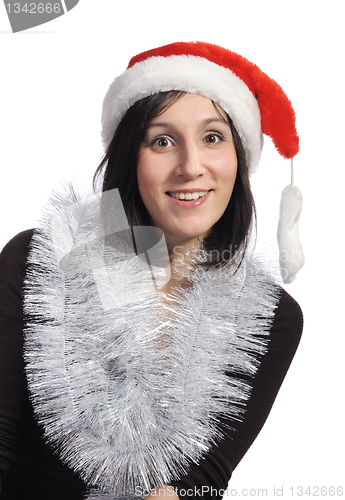 Image of Girl with red hat, isolated