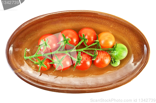 Image of Red tomatoes on a plate