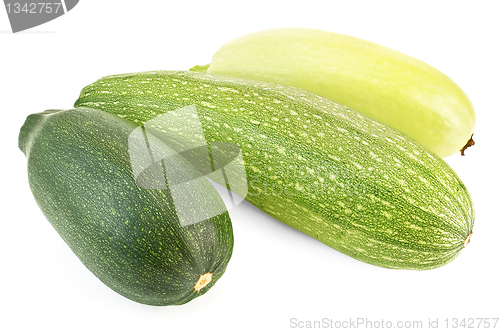 Image of Three different zucchini