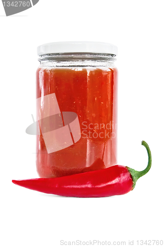 Image of Tomato ketchup with hot pepper